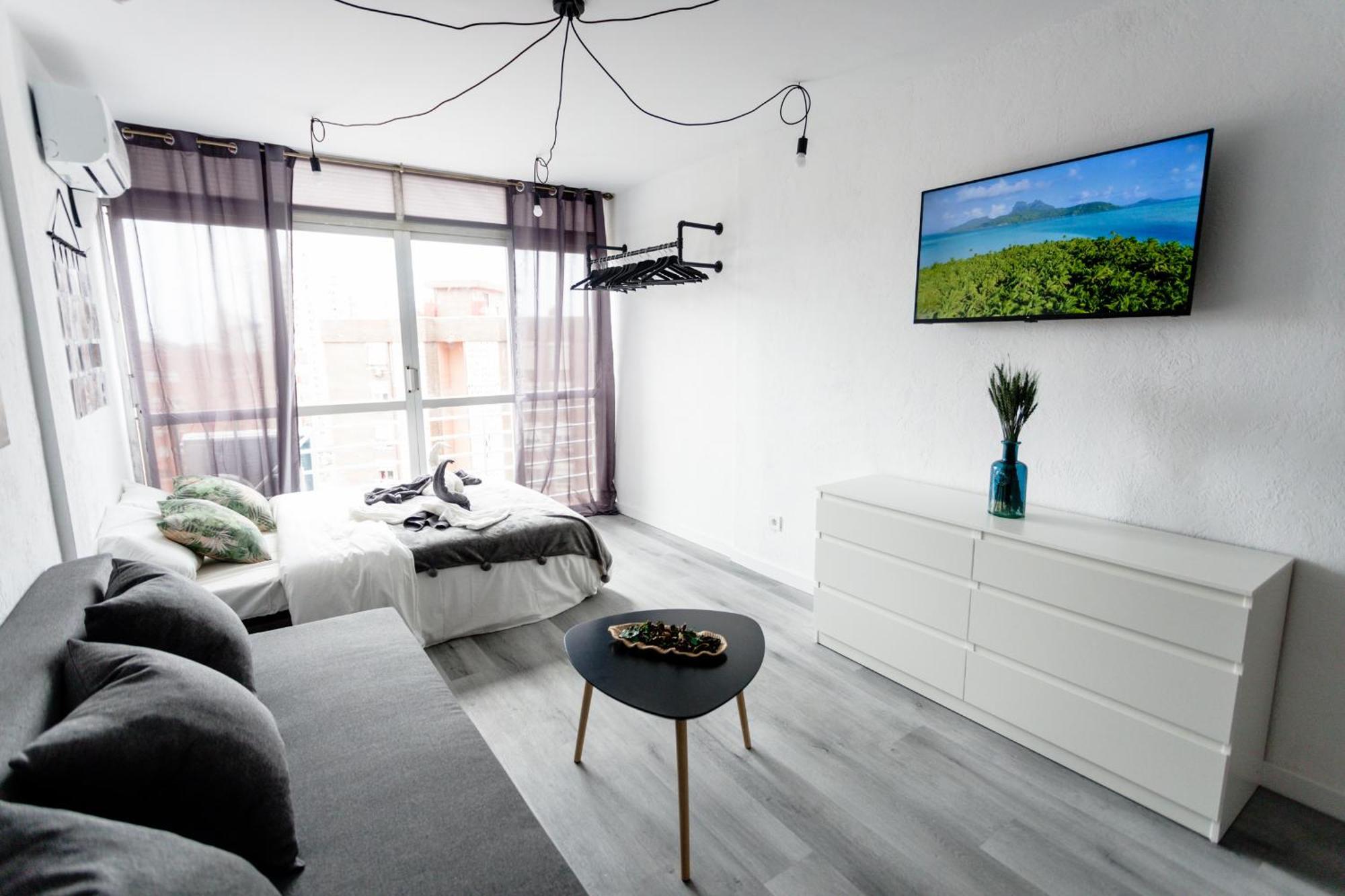 Great Panoramic View Studio Apartment Бенидорм Экстерьер фото