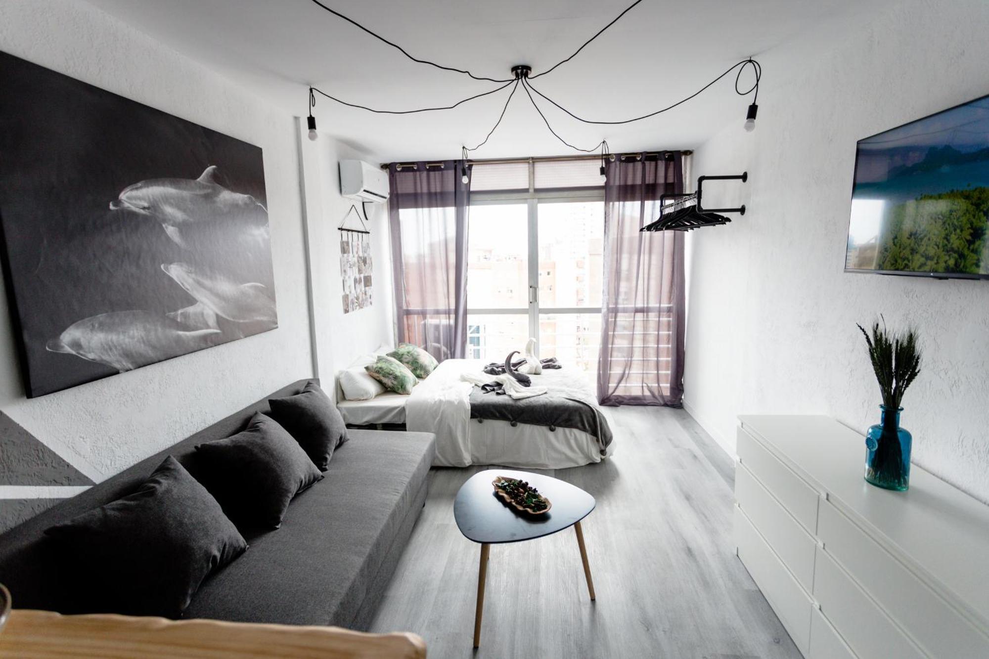 Great Panoramic View Studio Apartment Бенидорм Экстерьер фото